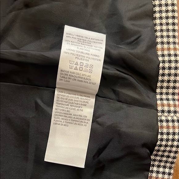 Lucky Brand Black and White Houndstooth Blazer, Sz. Small - Picture 4 of 9